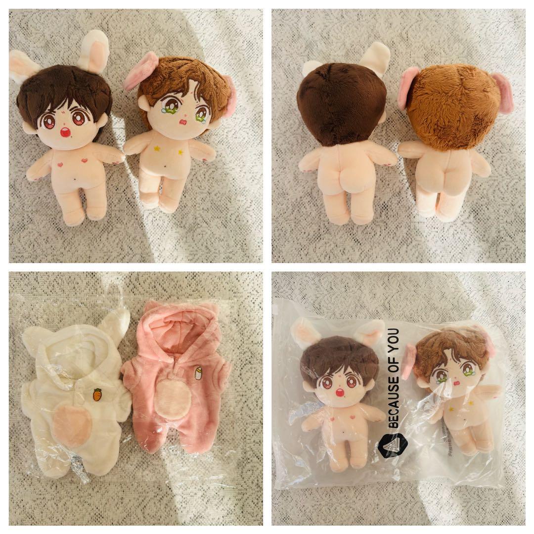 王一博 肖战 啵比赞比 15cmぬいぐるみセット