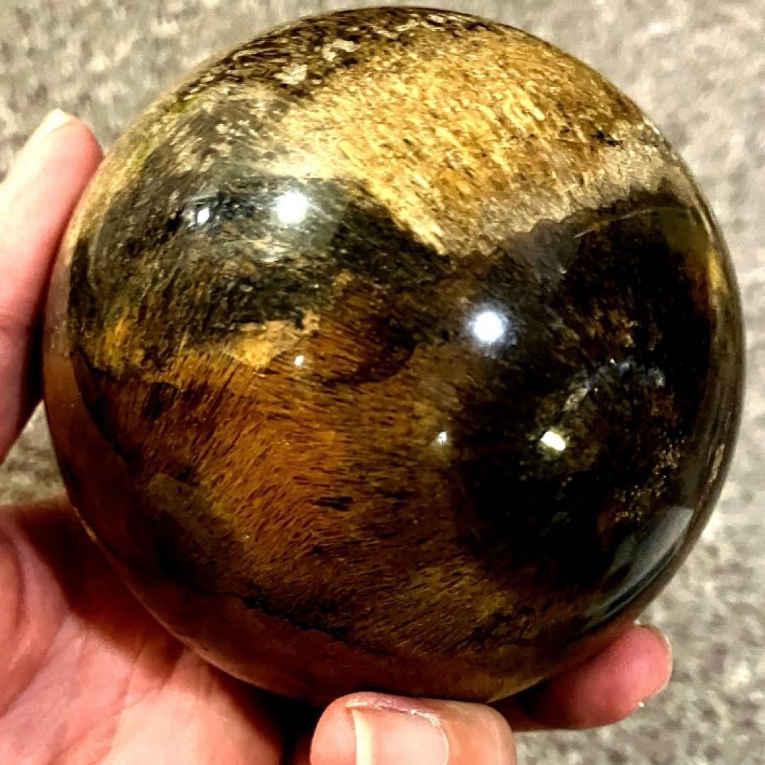 超特大　83mm ゴールドルチルクォーツ　金針水晶　パワーストーン