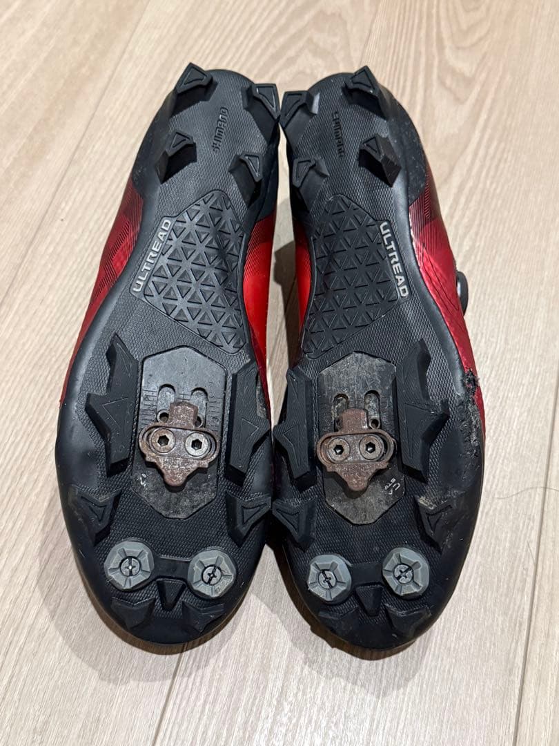 SHIMANO ビンディングシューズ　レッド