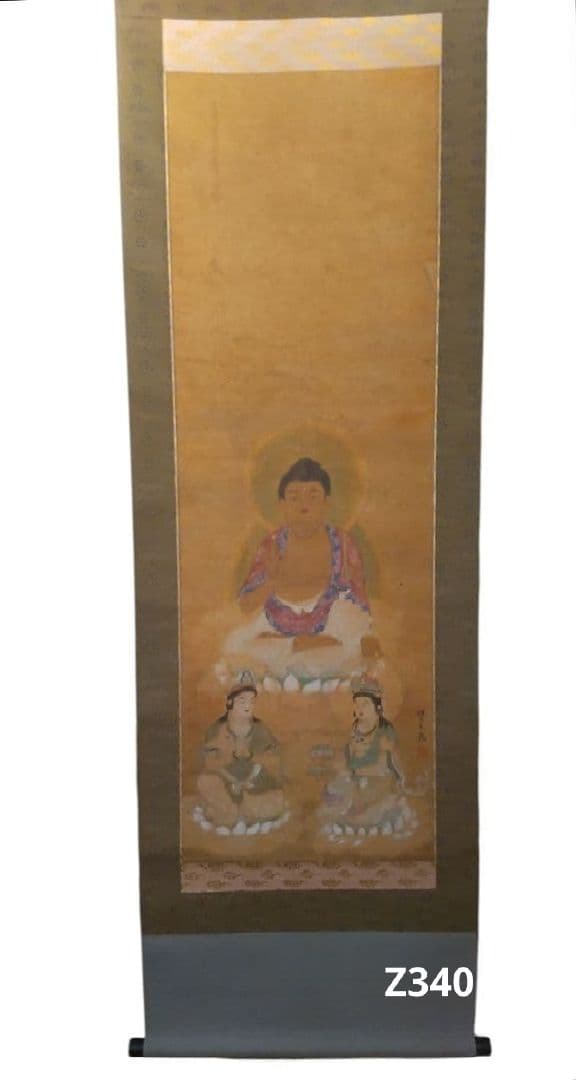 81Z340絵画 掛け軸 日本画掛軸 仏画 茶道具茶掛け 骨董