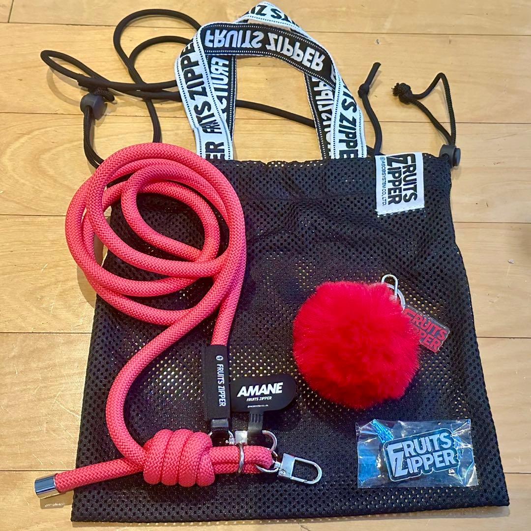 【数量限定商品】FRUITS ZIPPER月足 サコッシュ、スマホストラップ等