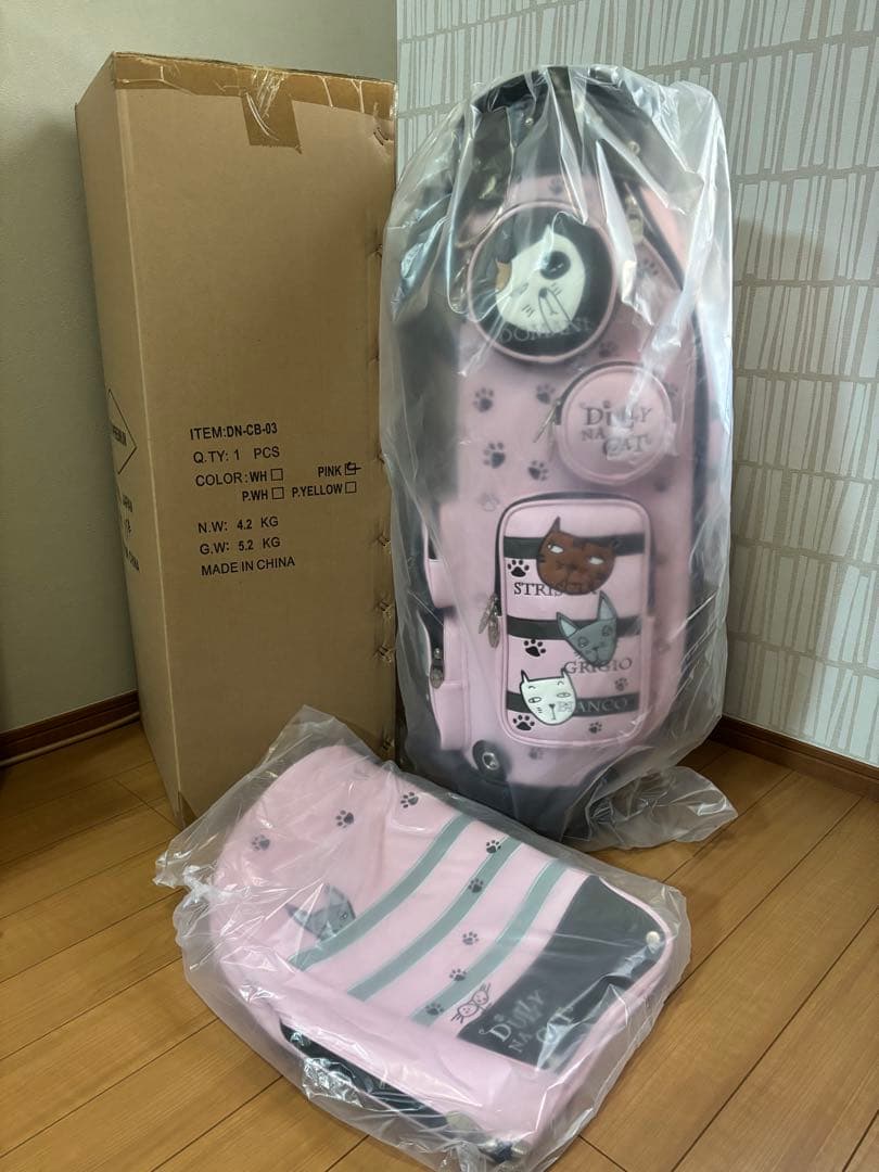 【新品】ダリーナキャット キャディバッグ　DN-CB03 ピンク 可愛いい