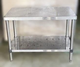 業務用ステンレス作業台 調理台 高さ650㎜×幅870㎜×奥行500㎜