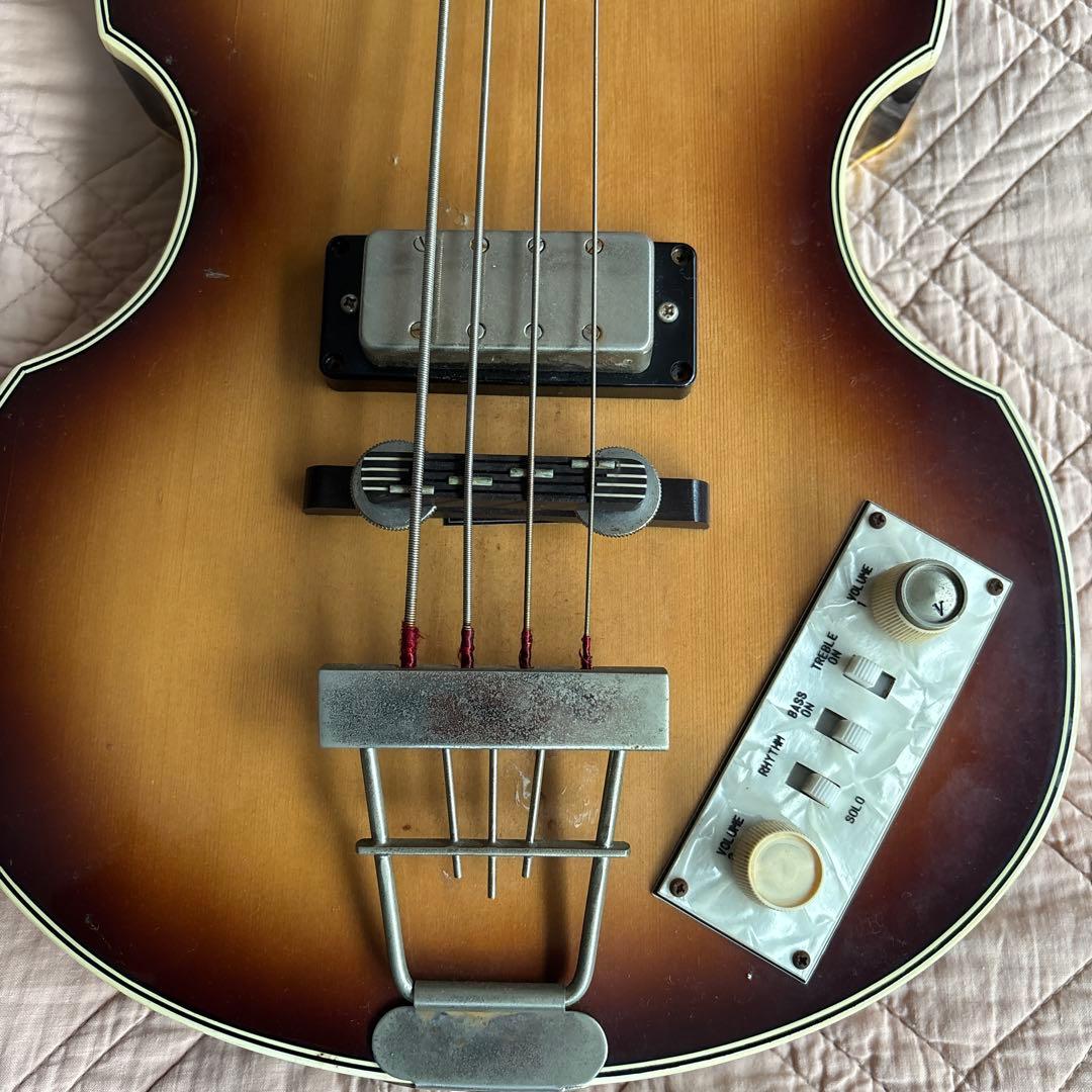 Greco エレキベース バイオリンベース サンバースト 4弦