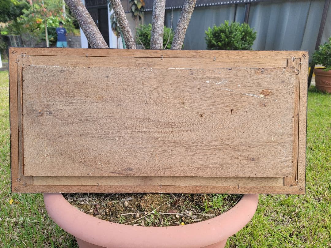 風景画 沖縄　アンティーク　絵画　絵　 約87.5cm x 42.5
cm