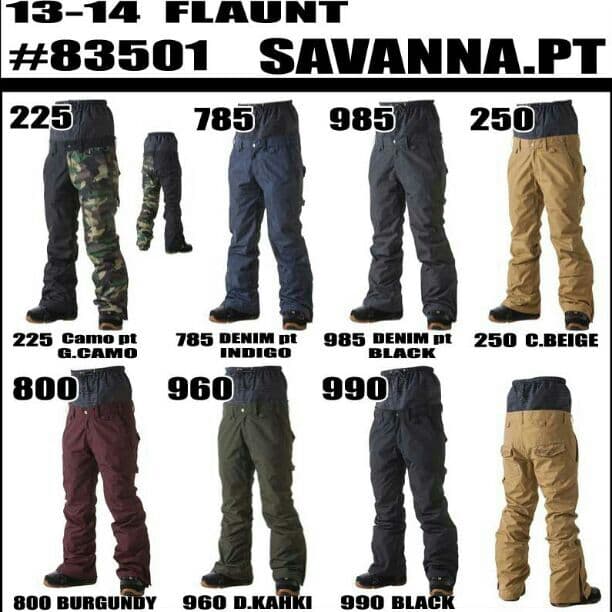 スノーボードパンツ　フラント