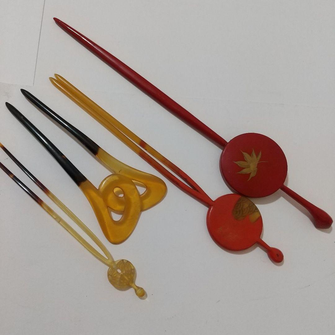 骨董品 かんざし くし 鏡