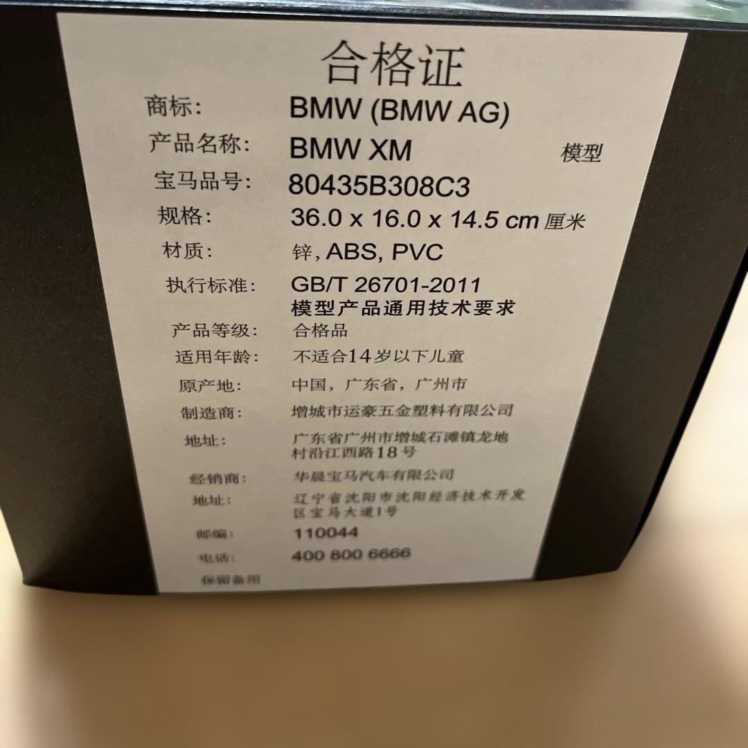 【新品】  XM (G09) ミニチャンプス 1/18 ミニカー