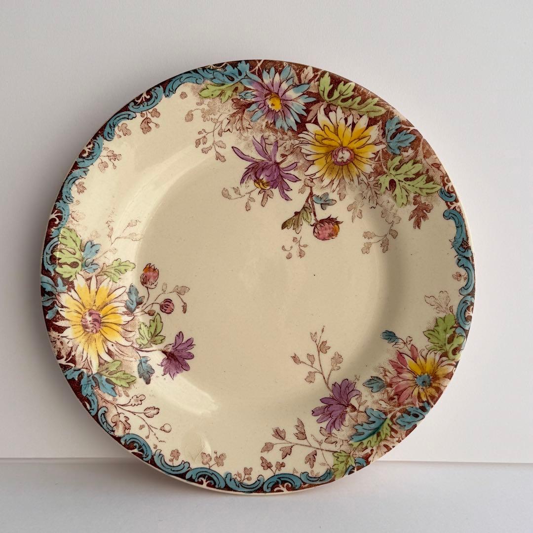 フランスアンティーク　Gien 秋の花　 FLEURS D'AUTOMNE