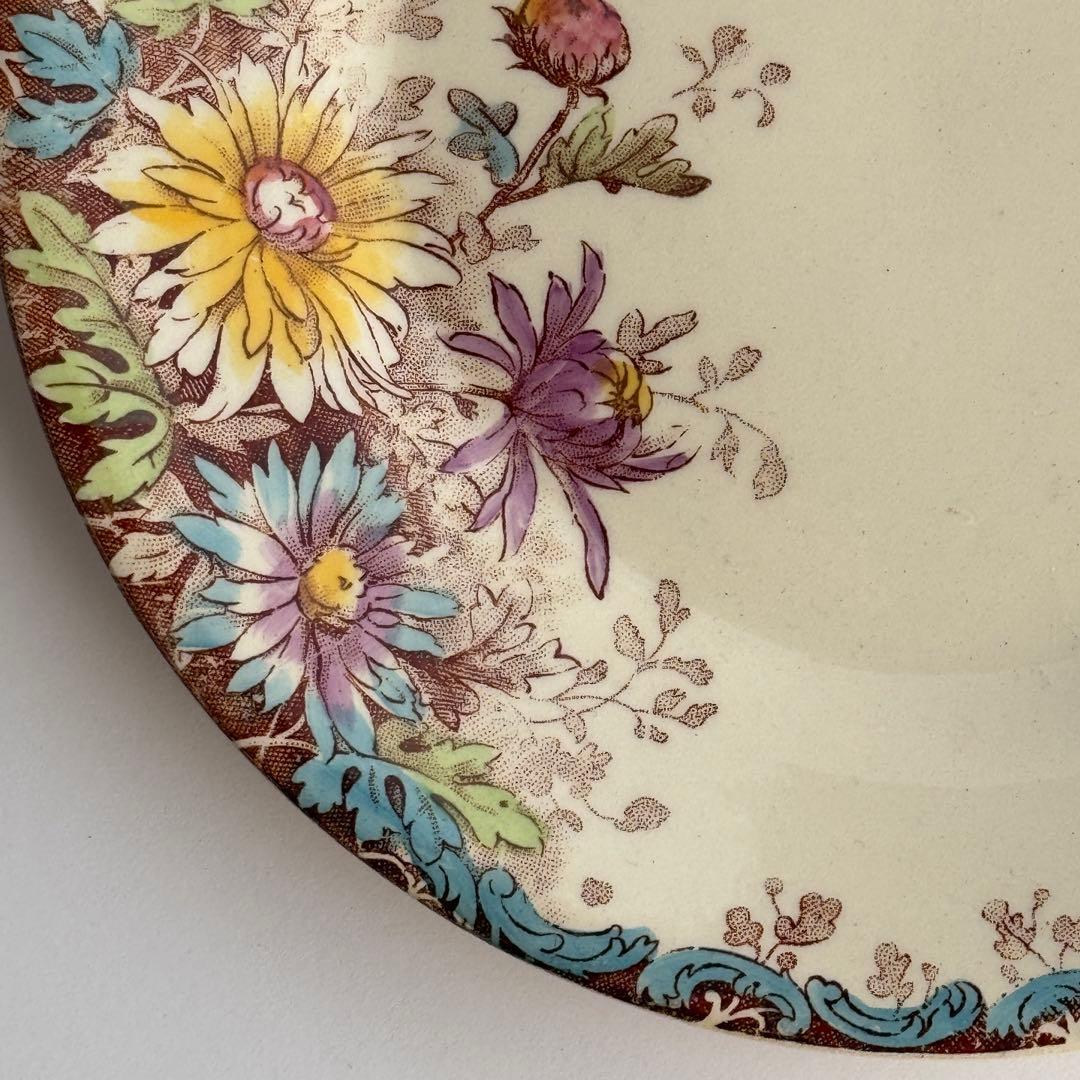 フランスアンティーク　Gien 秋の花　 FLEURS D'AUTOMNE