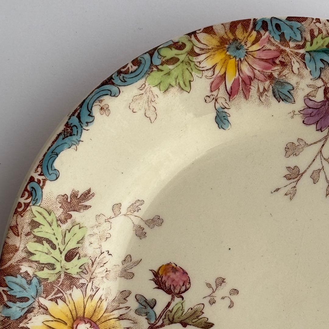 フランスアンティーク　Gien 秋の花　 FLEURS D'AUTOMNE