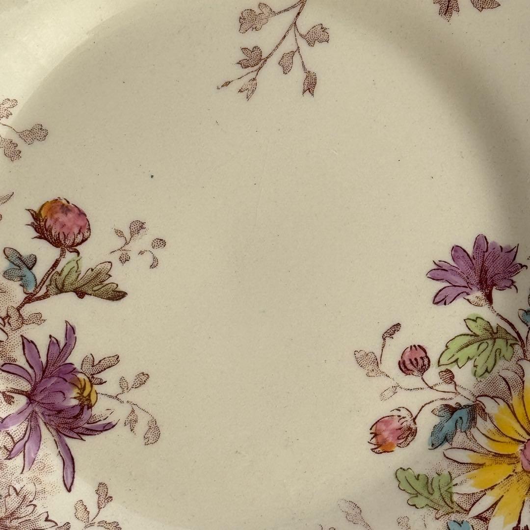 フランスアンティーク　Gien 秋の花　 FLEURS D'AUTOMNE