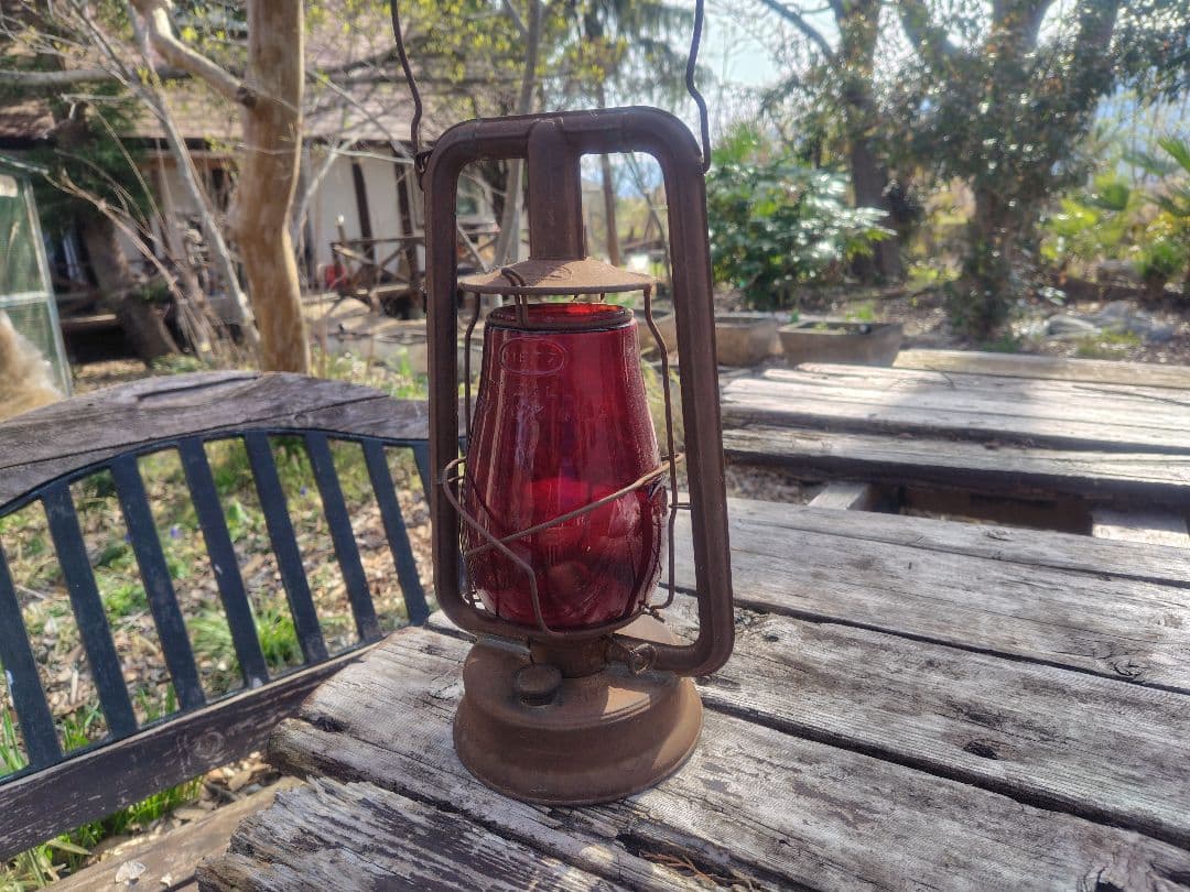 Dietz デイツランタン 赤グローブ アンティーク ヴィンテージランタン