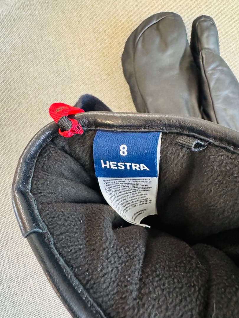 ヘストラ スキー スノーボード グローブ ゴアテックス GTX レザー 8 黒