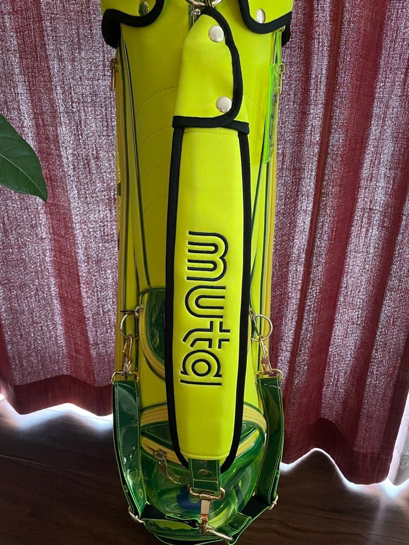 ムータマリン　キャディバッグ ネオンイエロー