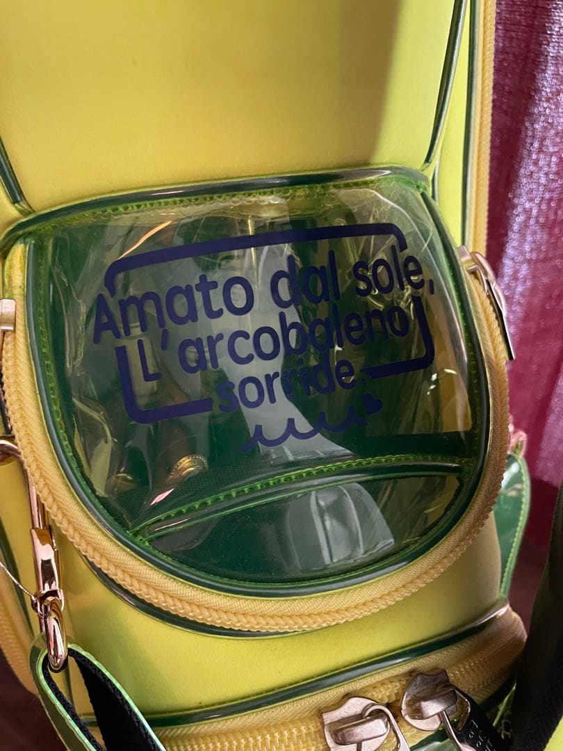 ムータマリン　キャディバッグ ネオンイエロー