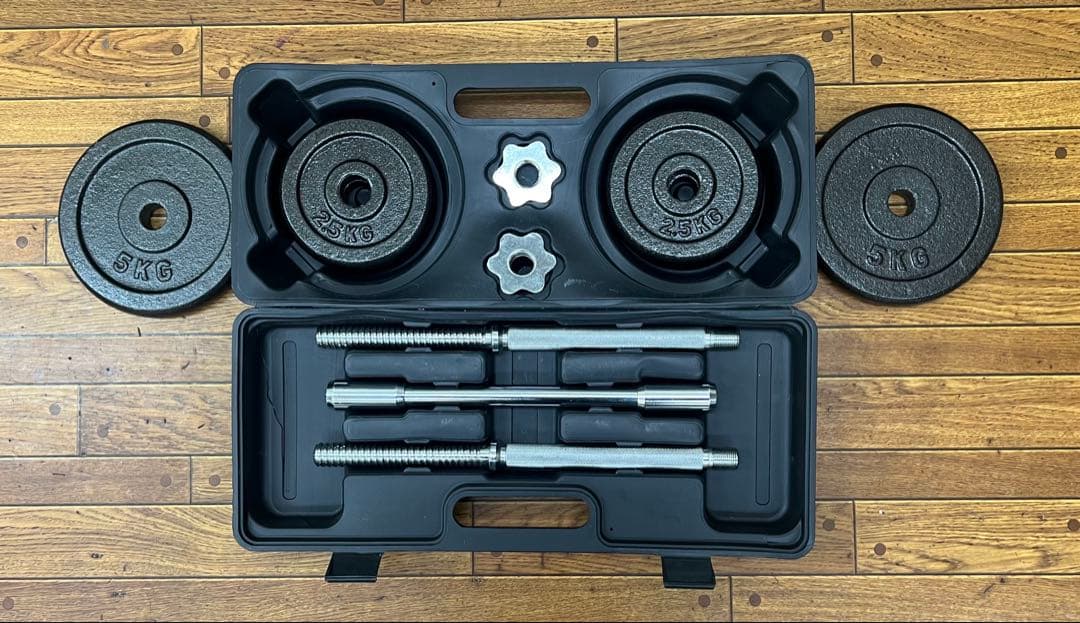 25kg 組み立て式バーベルセット　最強のパンチ力を身につけることができます！！
