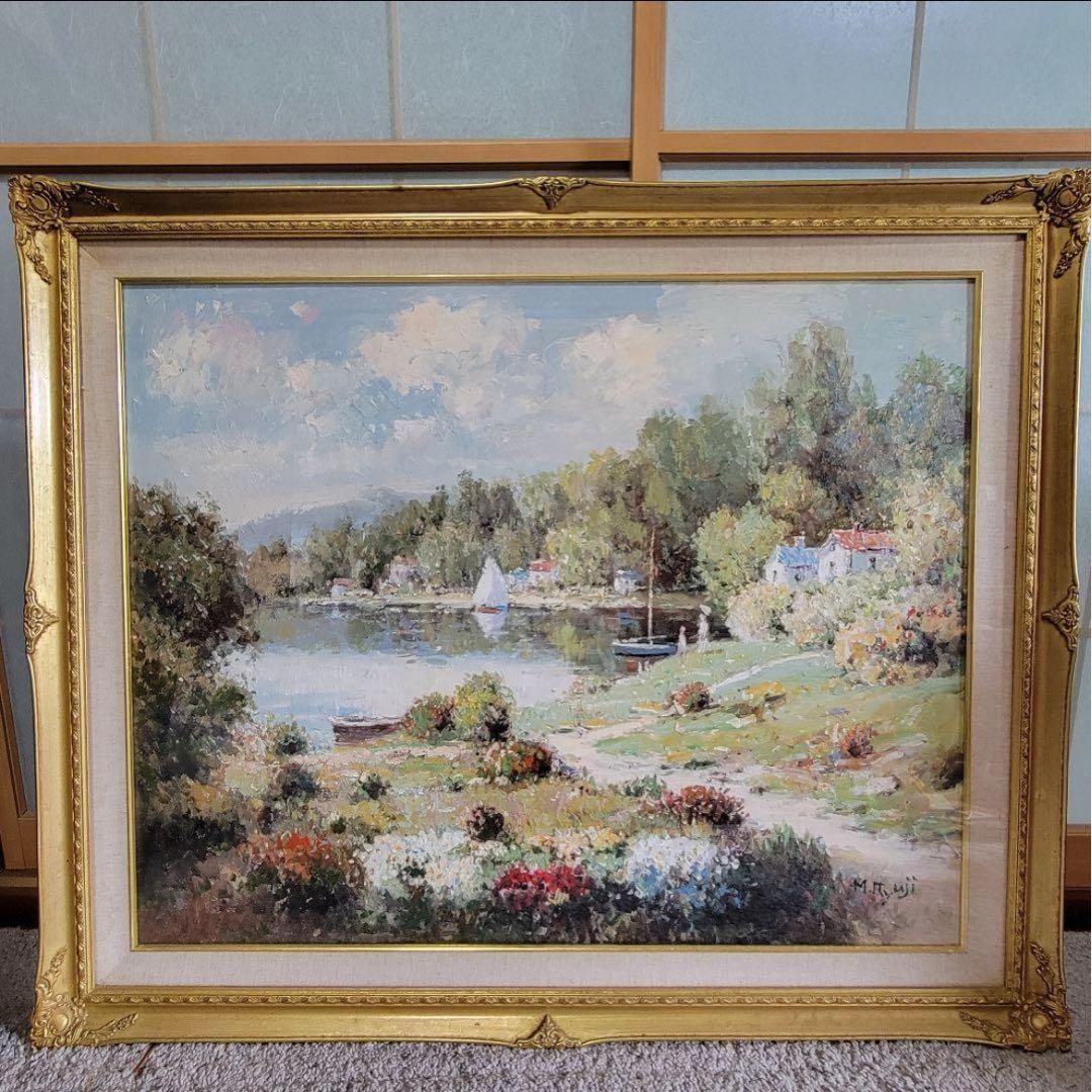 風景画　M.Ryuji　F30号　絵のみ