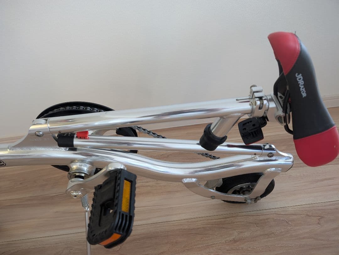 JD Bike 折りたたみ自転車 シルバー/レッド