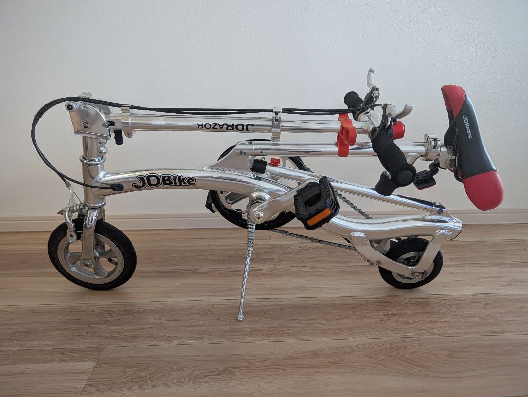 JD Bike 折りたたみ自転車 シルバー/レッド