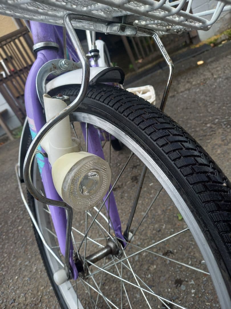 GIRLS LABO 子供用自転車 紫色 22インチ 手渡し引き取り限定