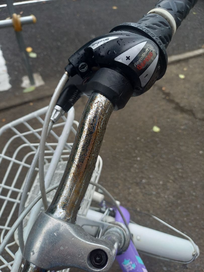 GIRLS LABO 子供用自転車 紫色 22インチ 手渡し引き取り限定