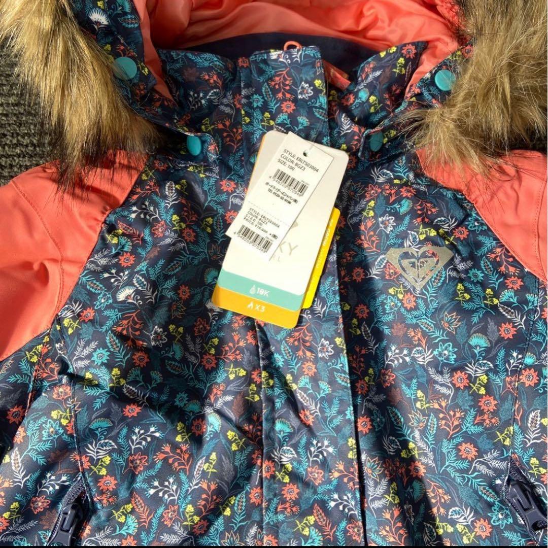 ROXY スノーボードウェア 100cm つなぎ　花柄