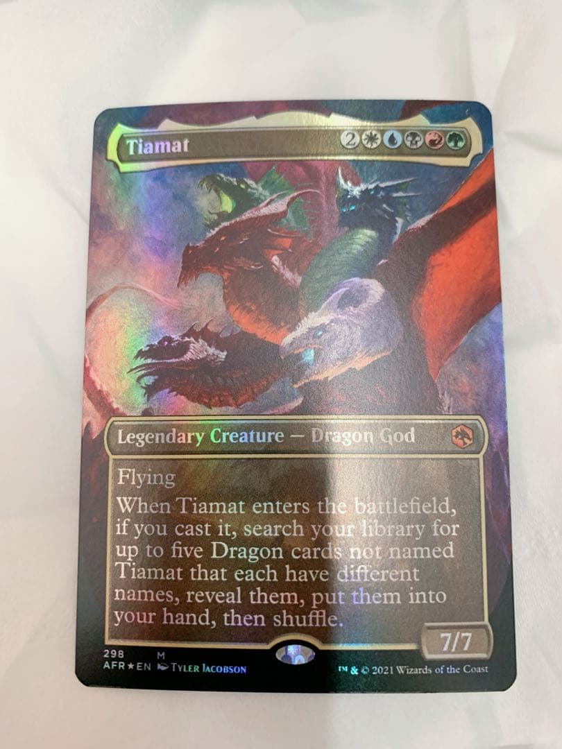 【 FOIL】MTG ティアマト　ボーダーレス 英語版　FOIL