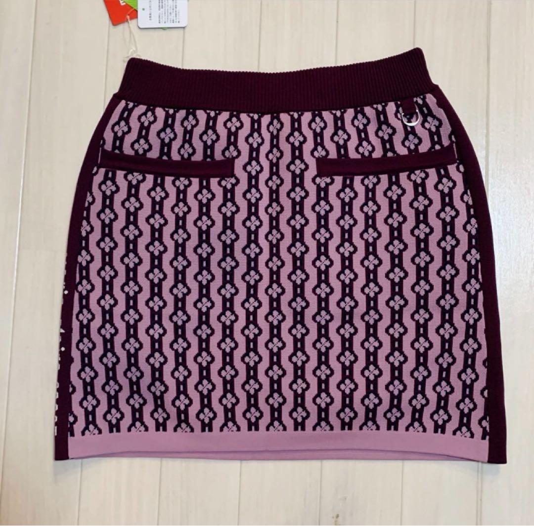 新品■22,880円【マリクレール 】レディース　半袖セーター 、スカート L