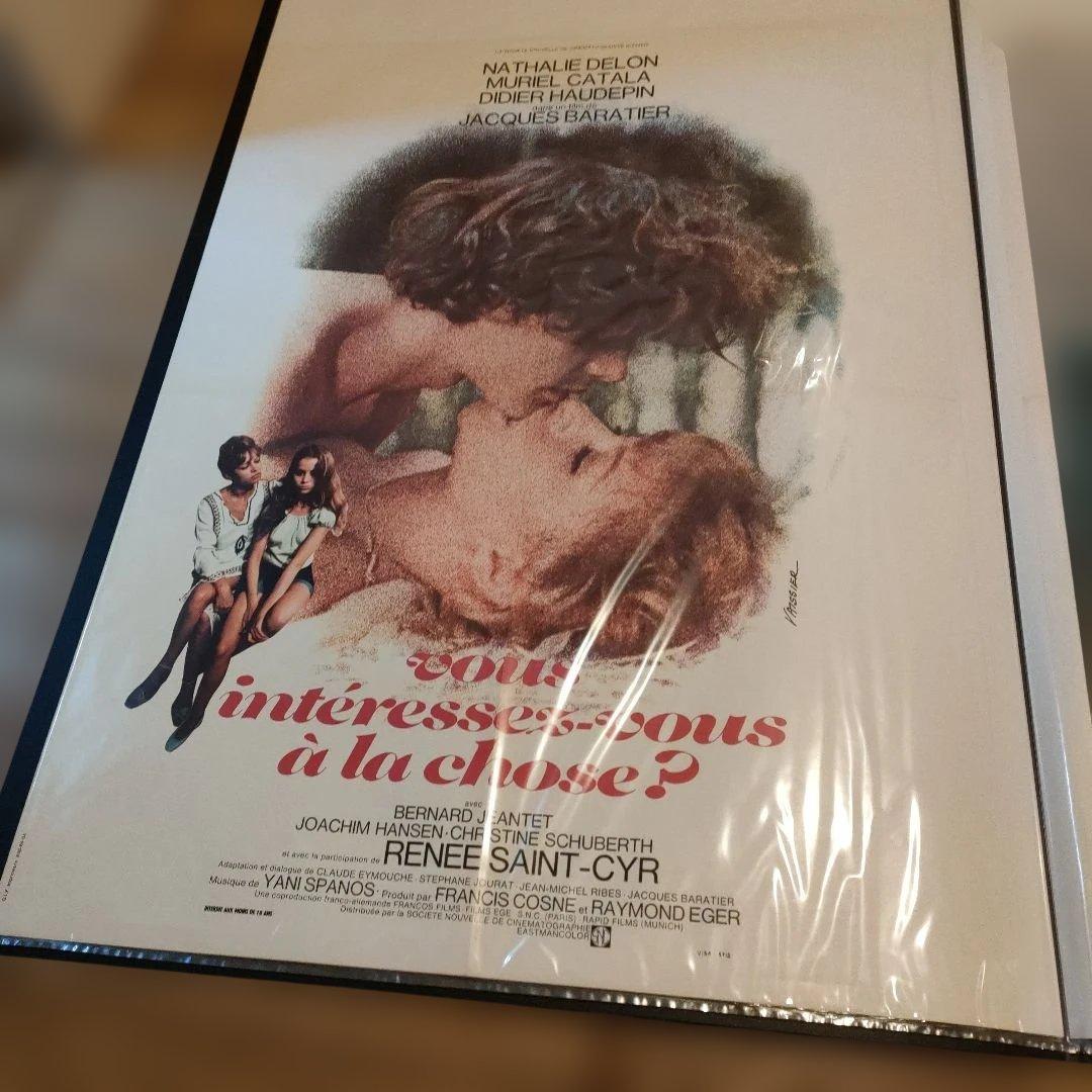 ナタリー・ドロン「新個人教授」本国フランスオリジナル映画ポスター