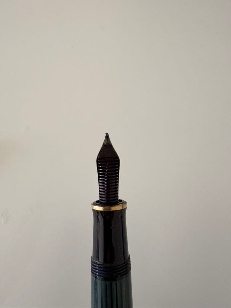 ペリカン スーベレーン 万年筆 グリーンストライプ 緑 M400