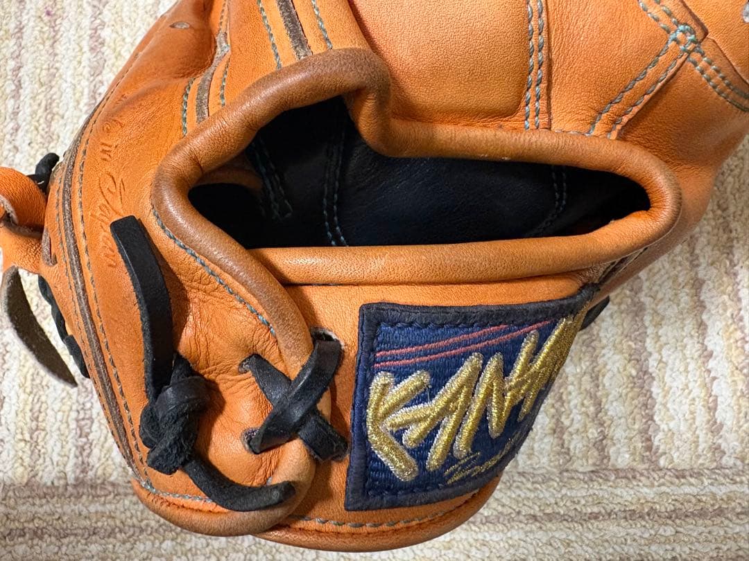 KANAME 軟式グローブ ブラウン 収納袋付き