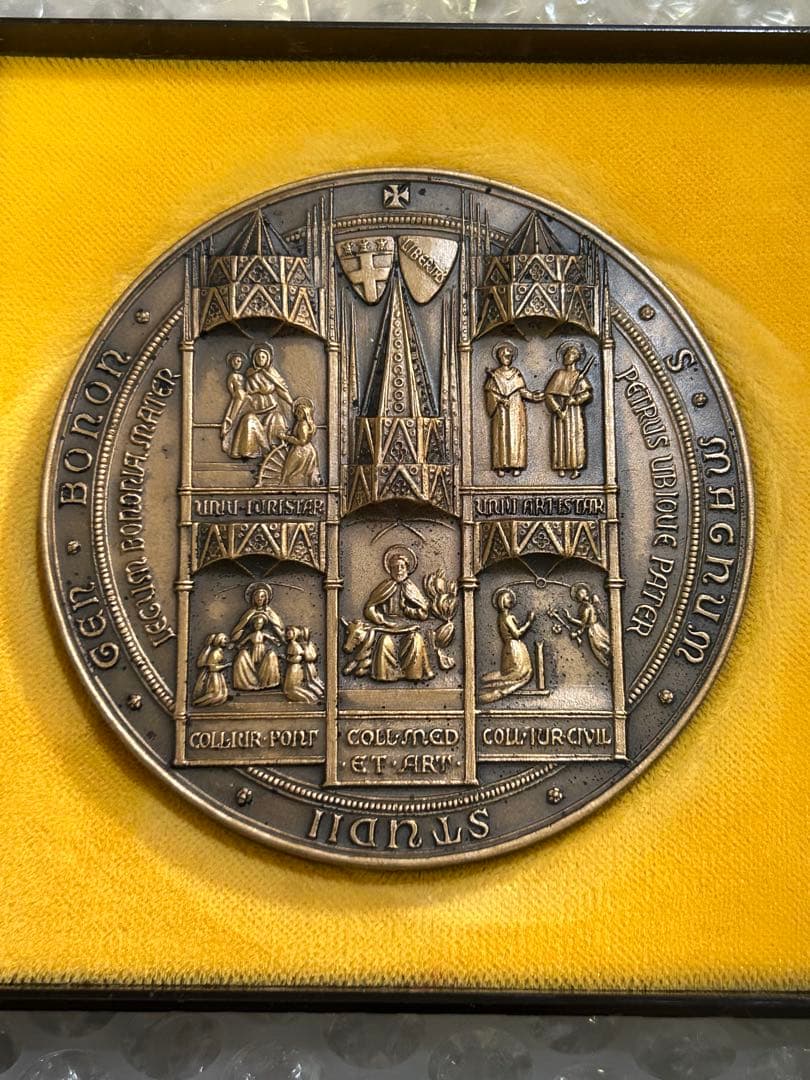 シジルム・マグナム　イタリア　ボローニャ大学　銅メダル　表彰　牌　私