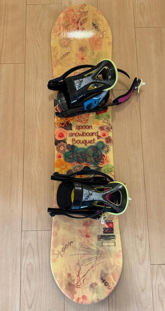 110cm spoon スノーボード Bouquet バインディング付き