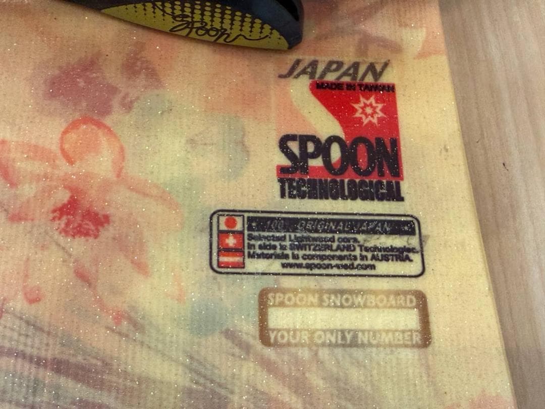 110cm spoon スノーボード Bouquet バインディング付き