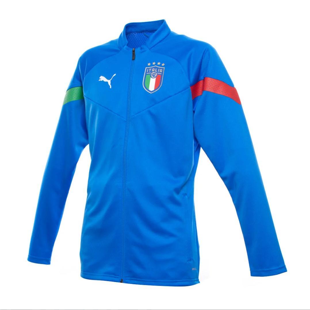 イタリア代表 2022 フルジップトレーニング上下 ブルー 海外Ｍ 正規品