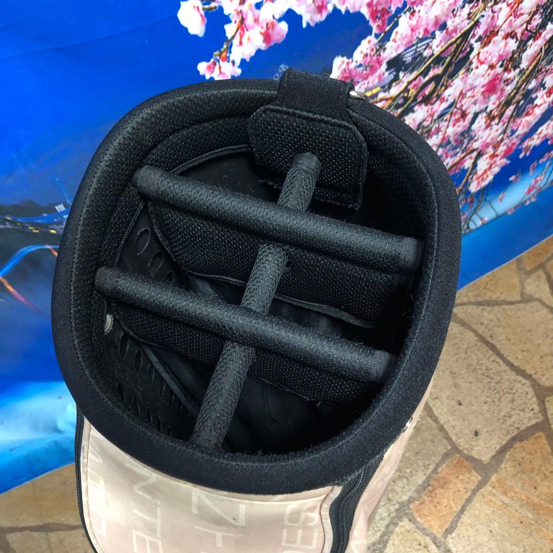 寶BV-1119 デサント キャディバッグ ベージュ　カート式 6分割