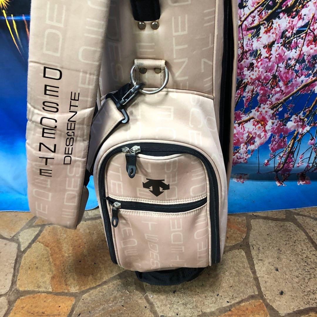 寶BV-1119 デサント キャディバッグ ベージュ　カート式 6分割