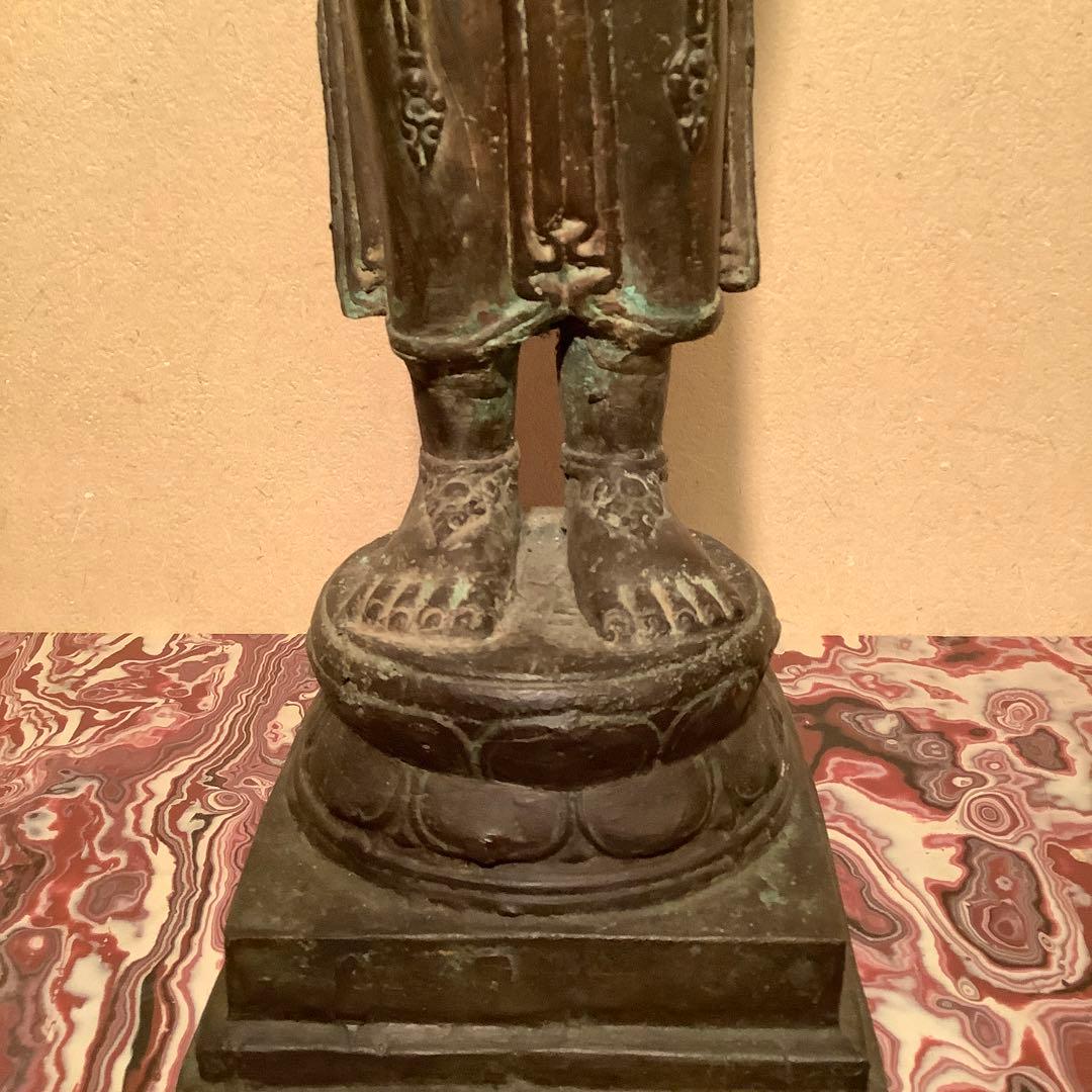 ガンダーラ仏「一面四臂菩薩」クシャーナ朝・マトゥラー美術・エローラ寺院・古銅特大