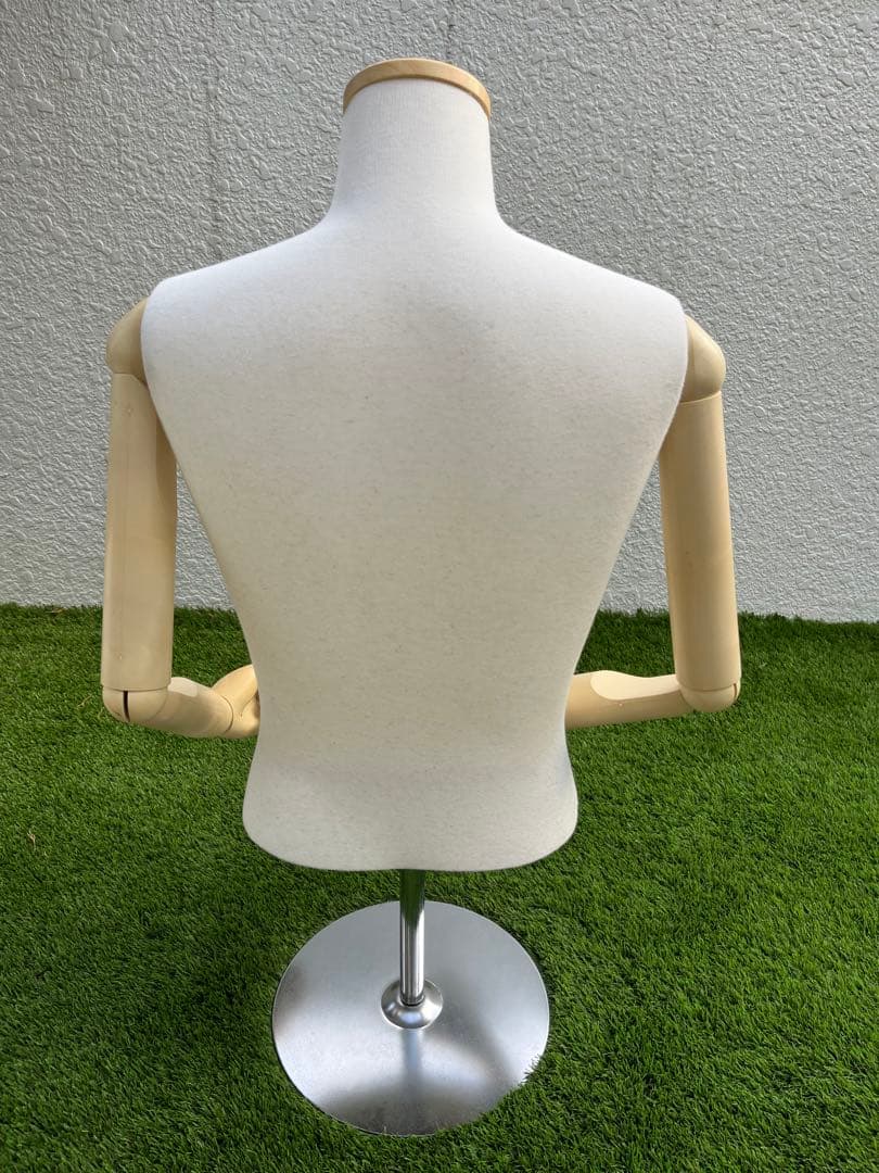 REBODY PE メンズトルソー Mサイズ 可動腕・指あり 高さ調整