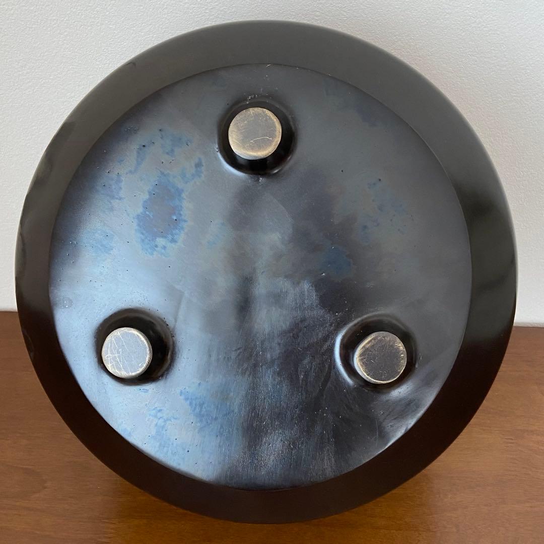 面取風炉 唐銅　鋳師 永洲　共箱入　茶道具　茶器　金属工芸　伝統工芸品