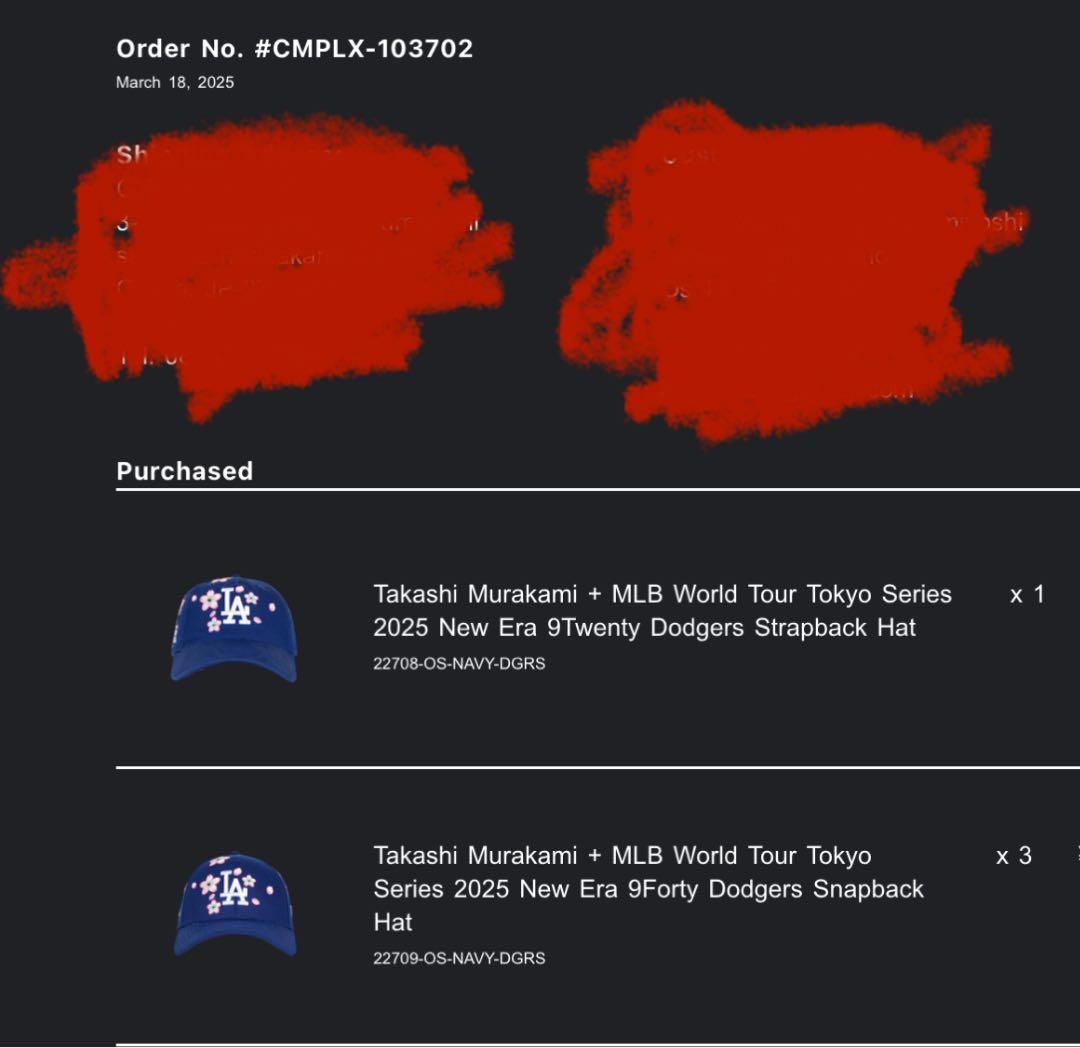 村上隆 x ドジャース newera 9 twenty キャップ 新品未使用