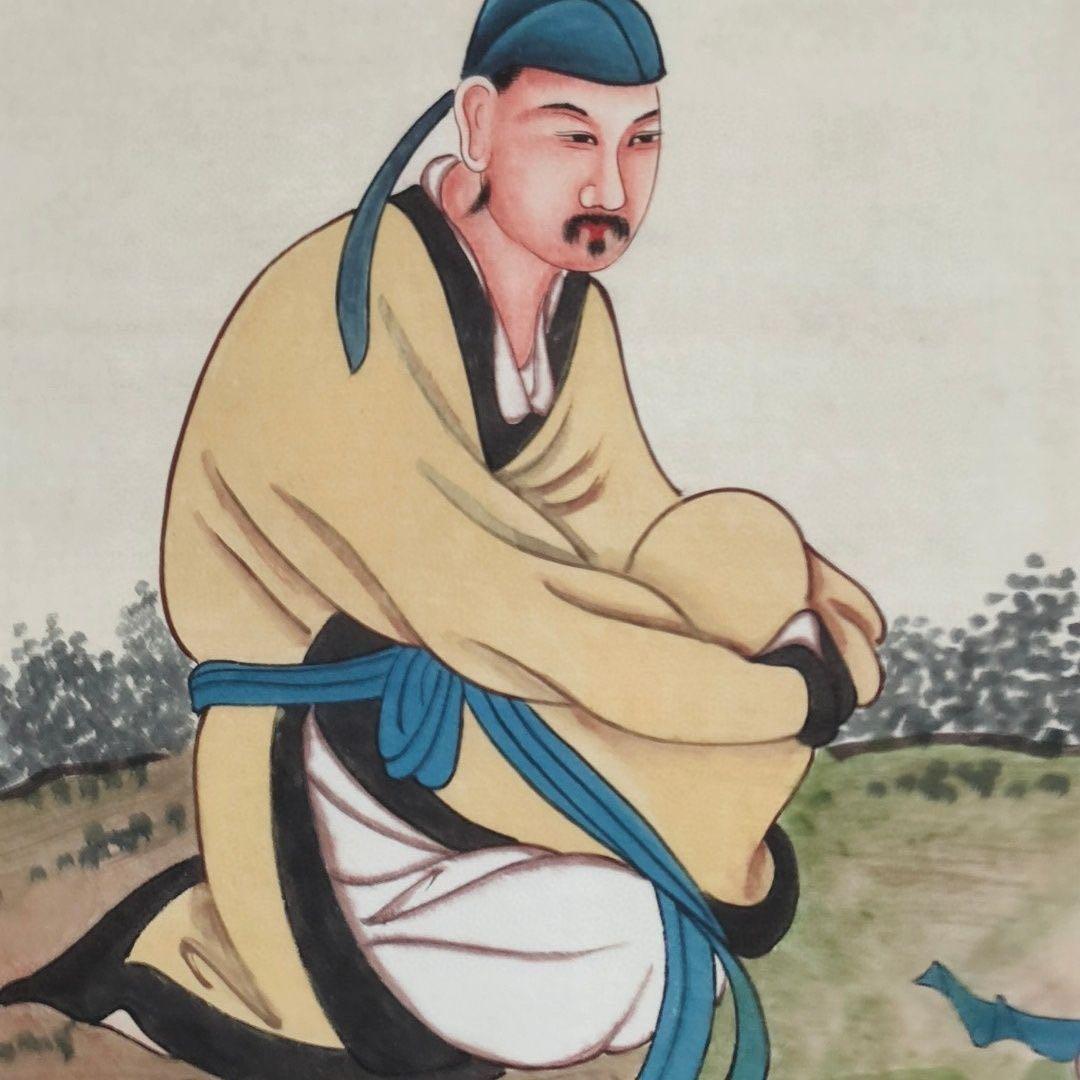 中国画 張大千 長松高士図 掛軸｜人物画｜紙本｜中堂サイズ｜床の間・和室装飾