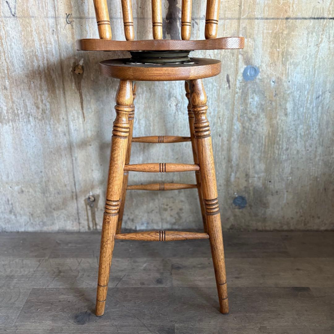 RED OAK OLIVER AMERICA カウンターチェア　回転ハイチェア