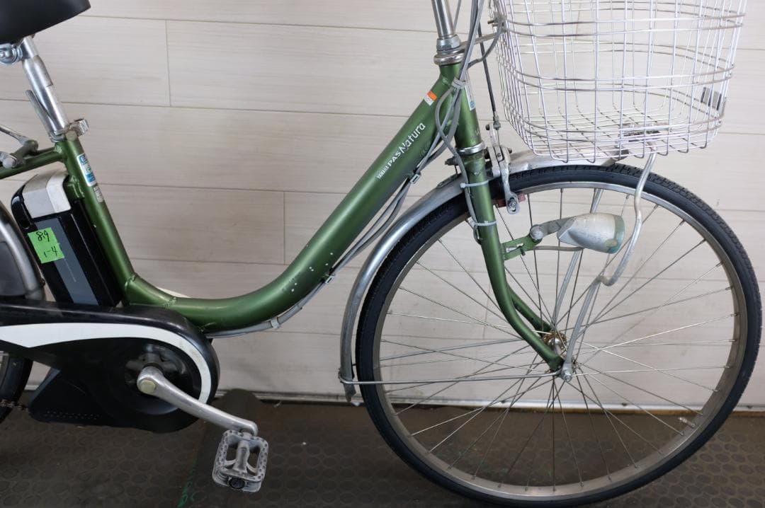 電動自転車ヤマハPAS　26インチ　3段　8.9Ah充電器あり