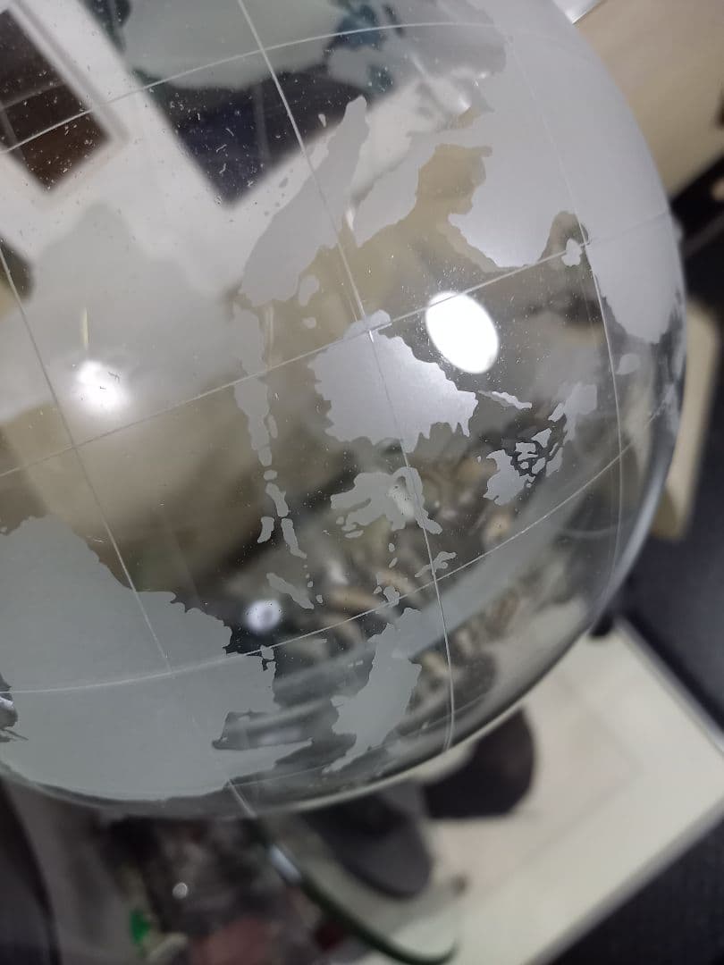 スペースエイジ　キネティック　スプートニク　クリスタル　メタルアート　グローブ