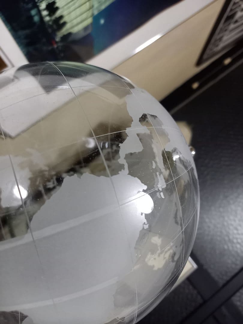 スペースエイジ　キネティック　スプートニク　クリスタル　メタルアート　グローブ