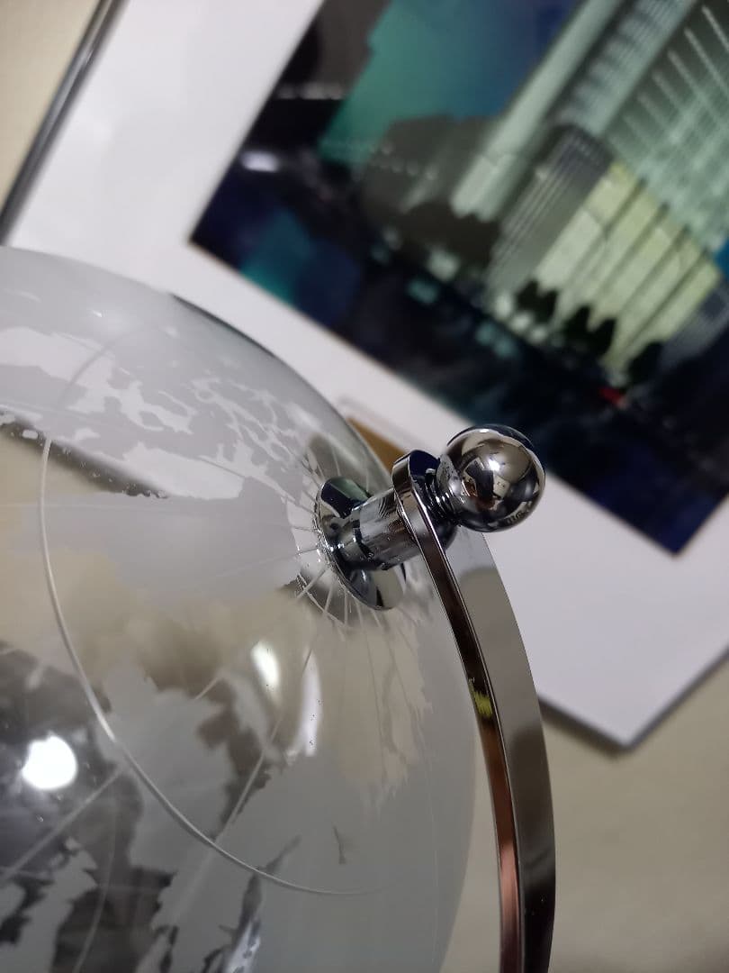 スペースエイジ　キネティック　スプートニク　クリスタル　メタルアート　グローブ