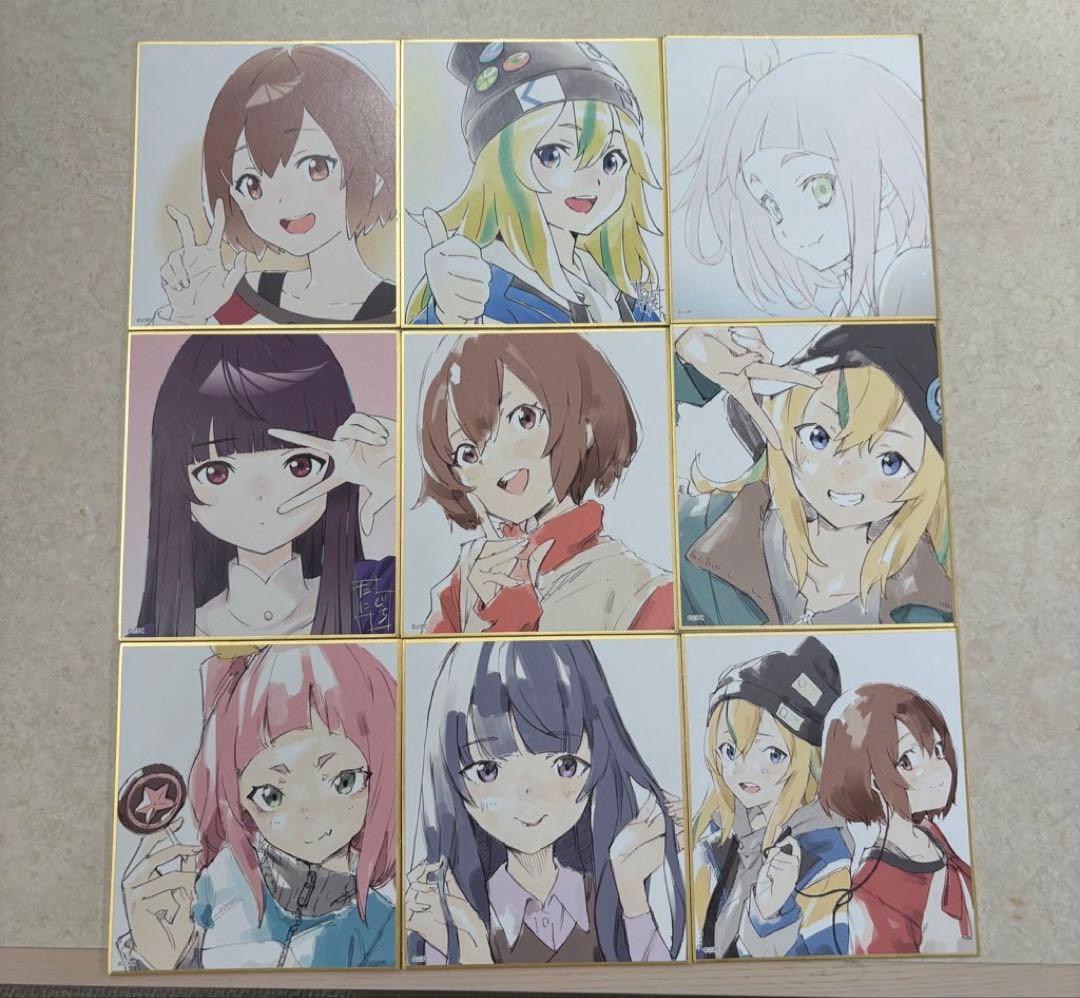 夜のクラゲは泳げない　CAFE de JELEE ミニ色紙全種