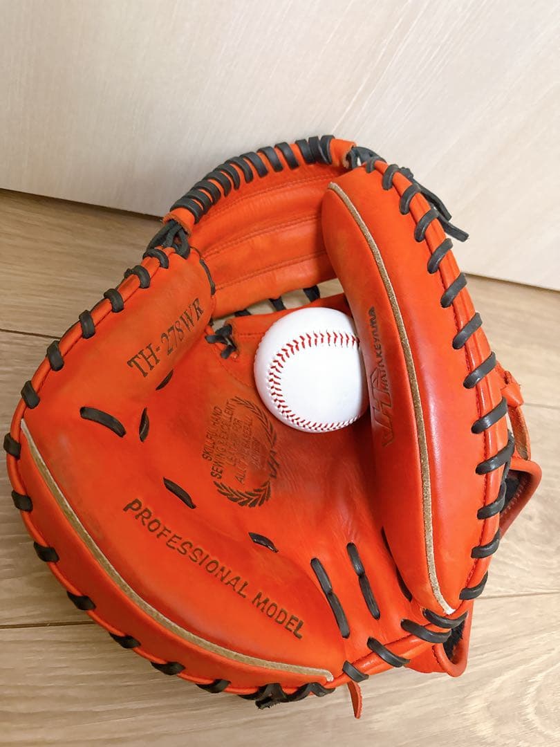 【即使用可能】ハタケヤマ 左投げ 軟式用キャッチーミット